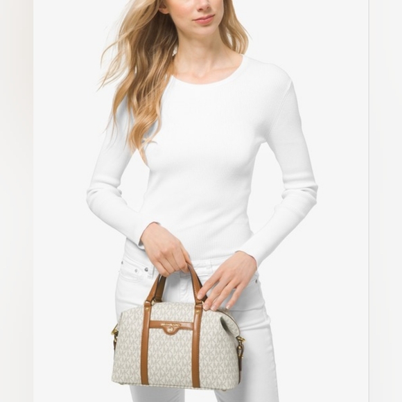 Michael Kors Beck Satchel 2 Way Bag Like New! - Picture 4 of 15